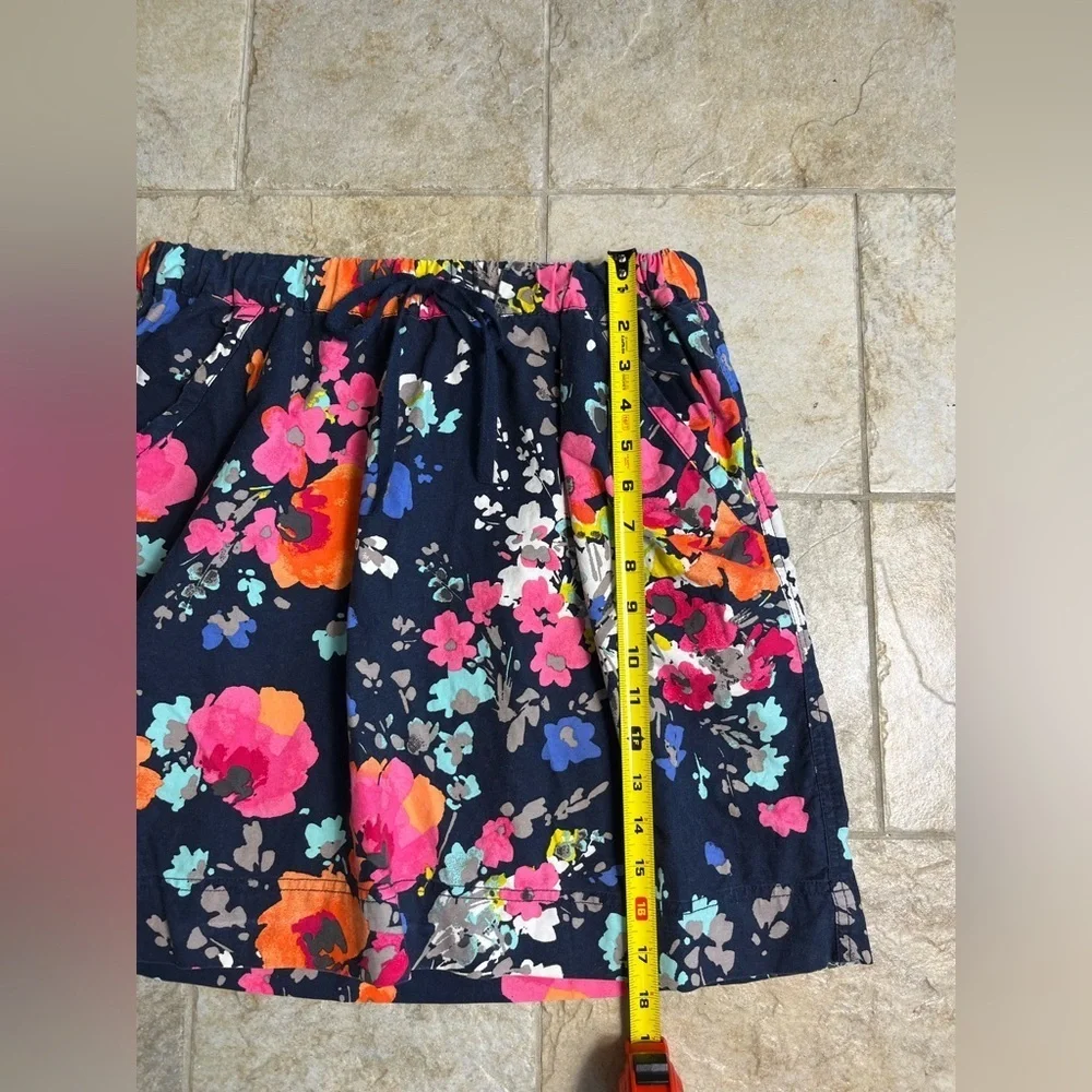 Merona Floral Cotton Skirt M | Bold Bright Y2K with Pockets